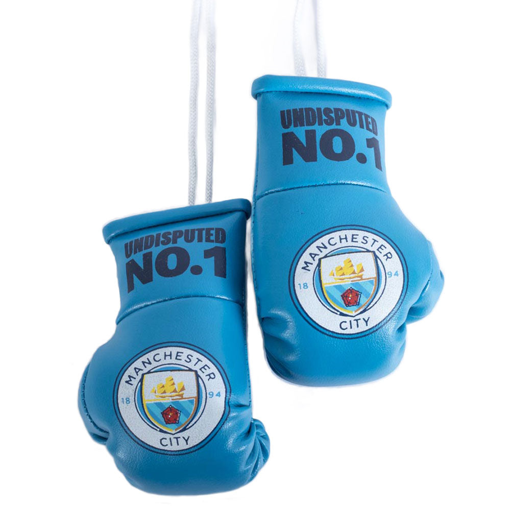 Manchester City FC - Mini Boxing Gloves - Hang Ups & Stickers