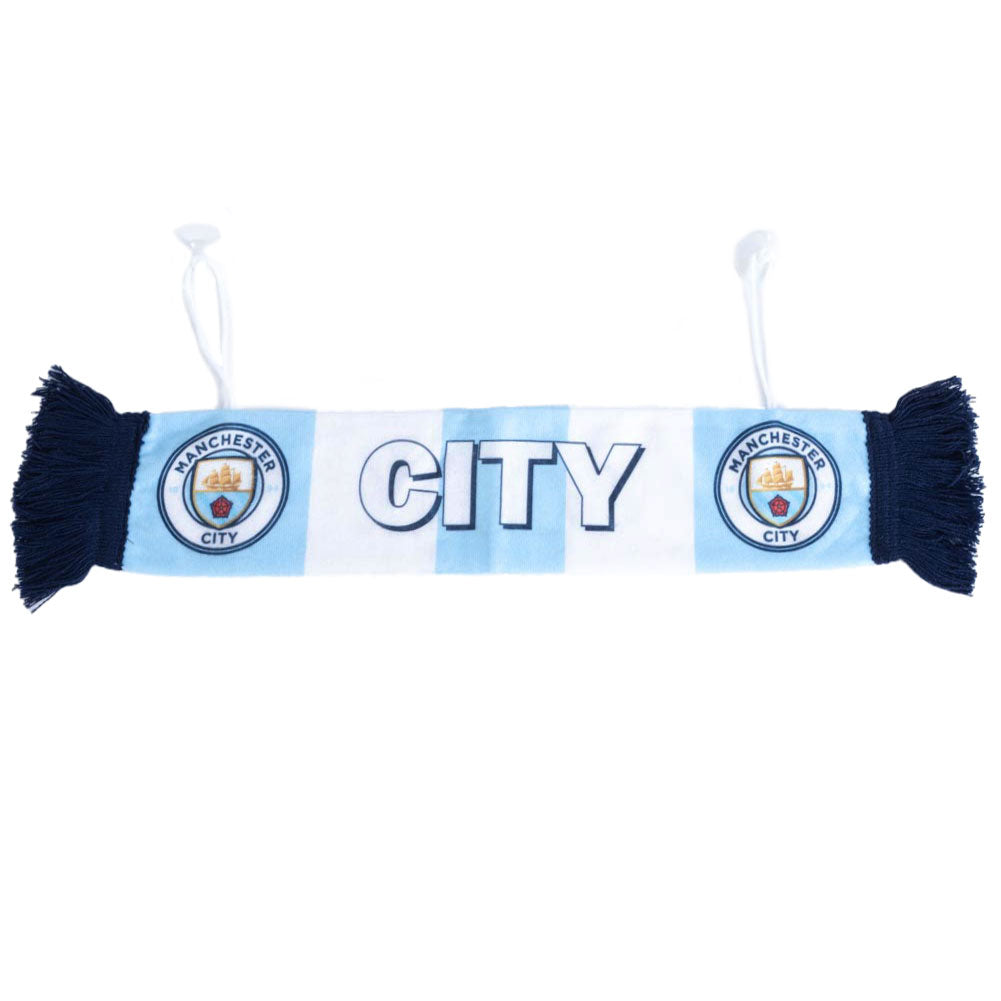 Manchester City FC - Mini Car Scarf - Hang Ups & Stickers
