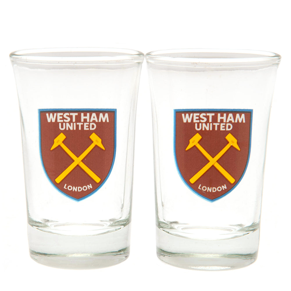 West Ham United FC - 2pk Shot Glass Set - Shot Glasses