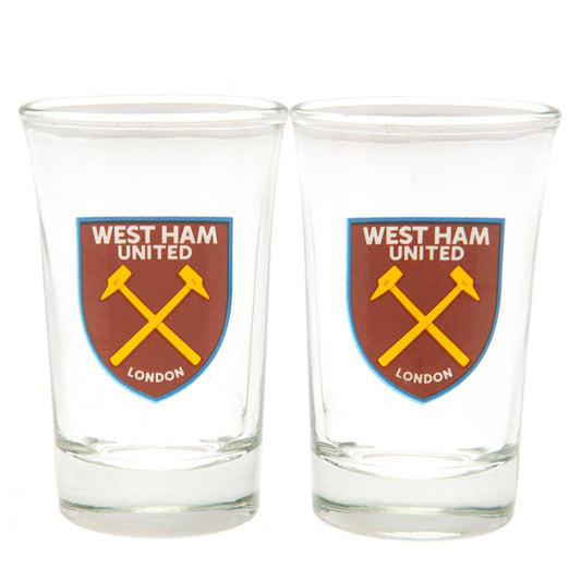 West Ham United FC - 2pk Shot Glass Set - Shot Glasses