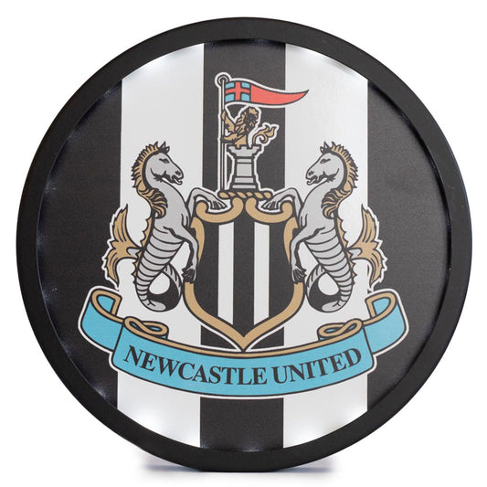 Newcastle United FC - Metal LED Logo Sign - New Metal Signs