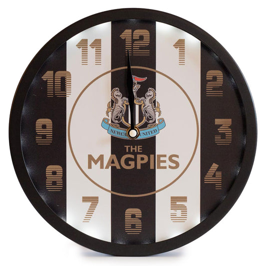 Newcastle United FC - LED Stripe Wall Clock - New Clocks