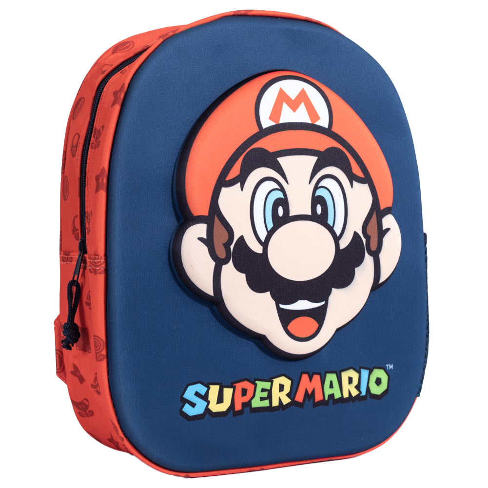 Super Mario - Junior Backpac - Clothing - J - Approx 33cm x 27cm x 9cm
