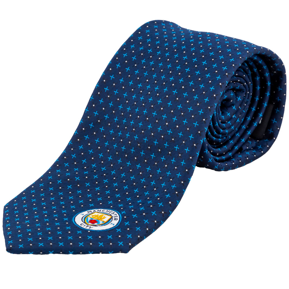 Manchester City FC - Navy Blue Tie - Clothing - T - Approx 148cm x 8cm