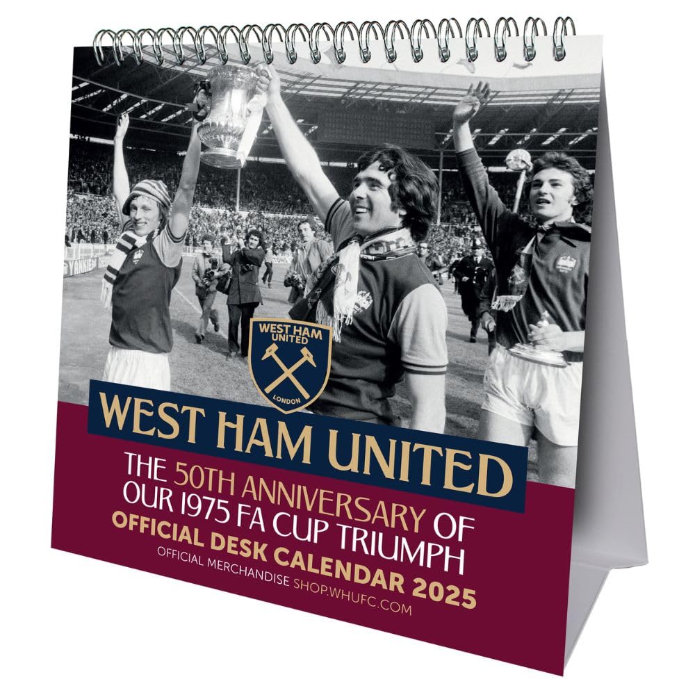 West Ham United FC Desktop Calendar 2025 - New Calendar