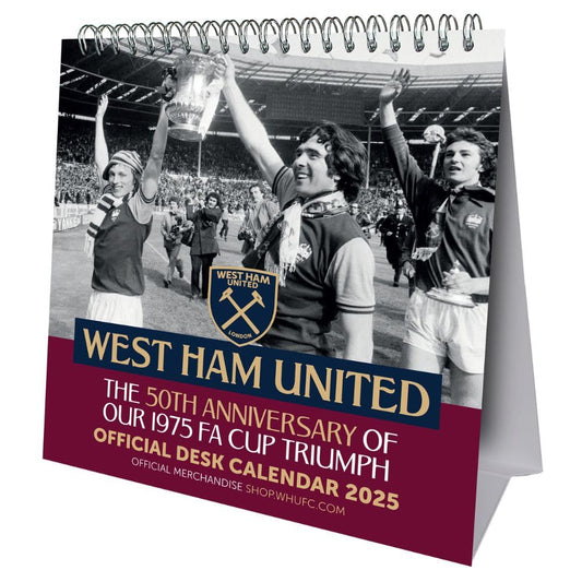West Ham United FC Desktop Calendar 2025 - New Calendar