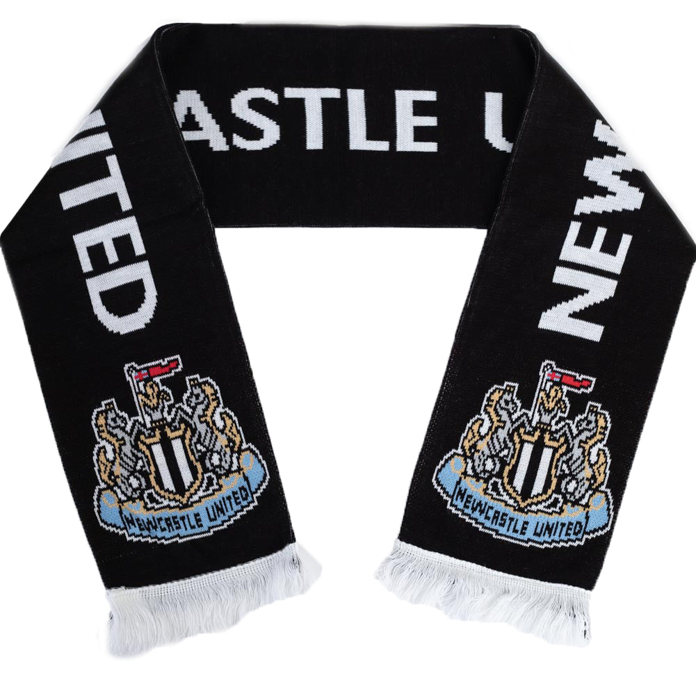 Newcastle United FC - Crest Scarf - Clothing - G - Approx 132cm x 19cm