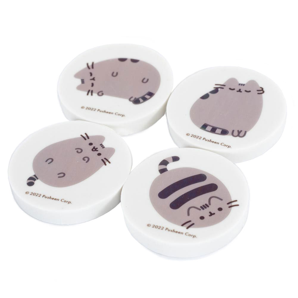 Pusheen - 4pk Eraser Set - New Stationery Sets