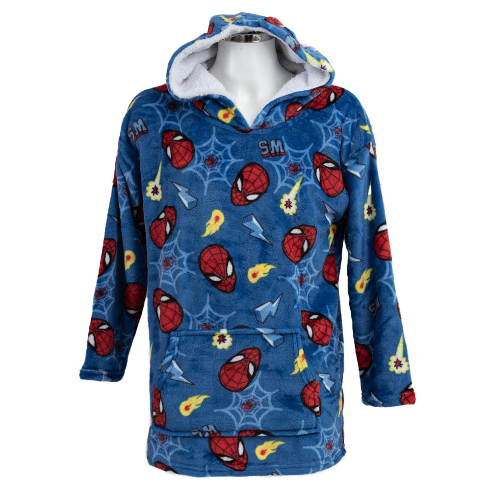 Spider-Man - Kids Poncho Bl - bedding - Bla - Length 77cm x Width 57cm