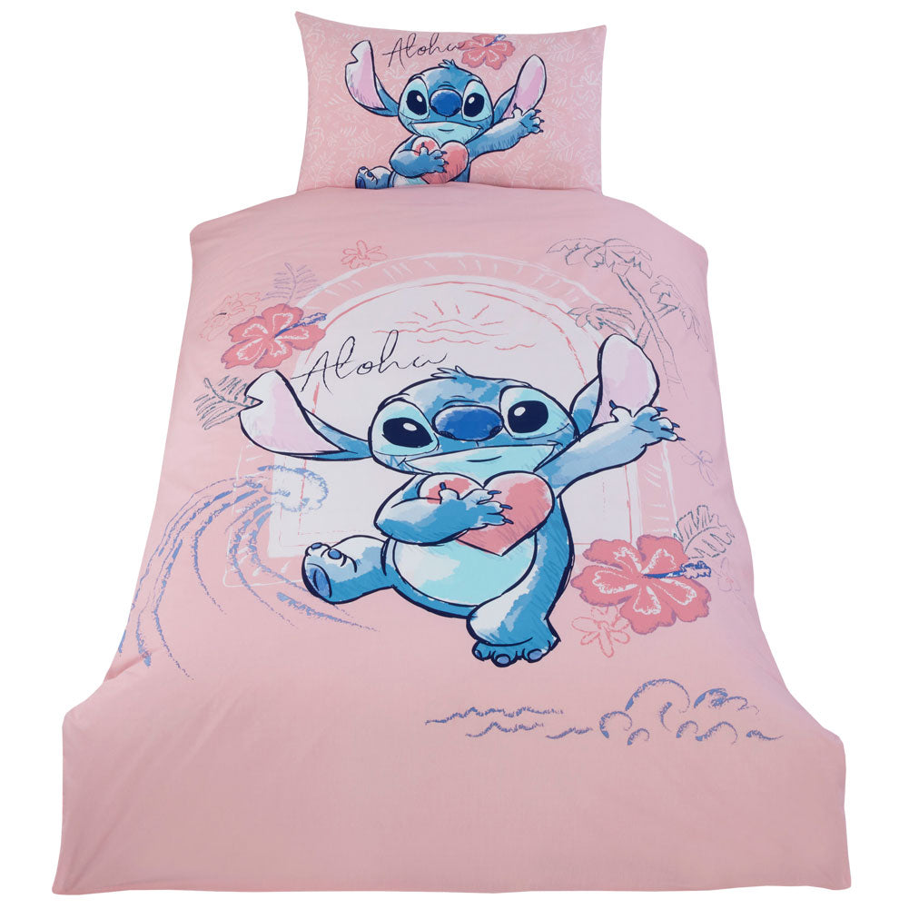 Lilo & Stitch - Aloha Single Duvet Set - Bed Linen