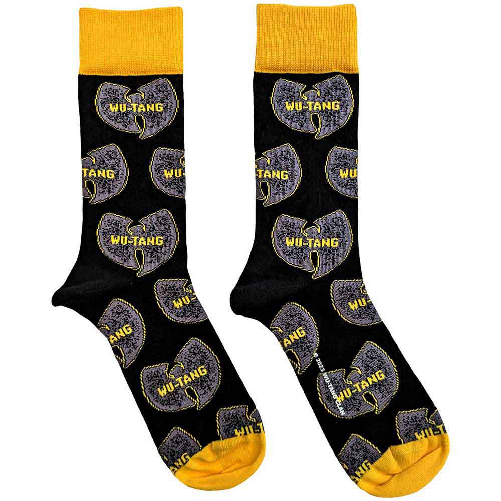 Wu-Tang Clan - Socks & Hosiery - Unisex - Grey Logos - UK Size 7 - 11