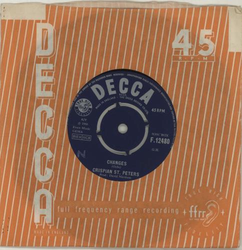 Crispian St. Peters - Changes - Used Vinyl Record 7"