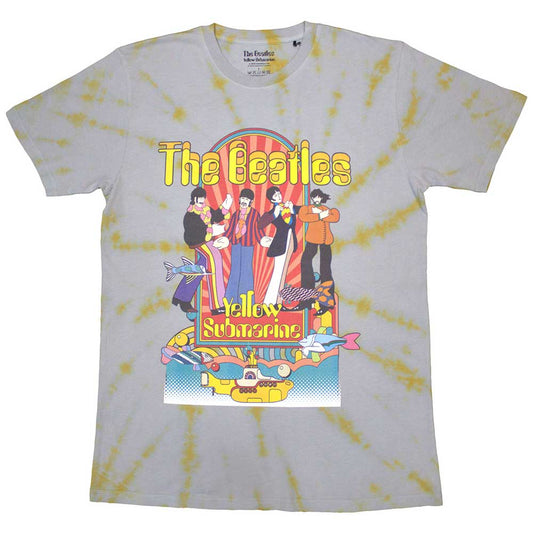 Beatles - tshirt - Unisex - T-Shirts - Small - Short Sleeves - Yellow