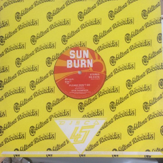 Otis Thompson - Please Don't Go/Please Don't Go (Instrumental) - Used
