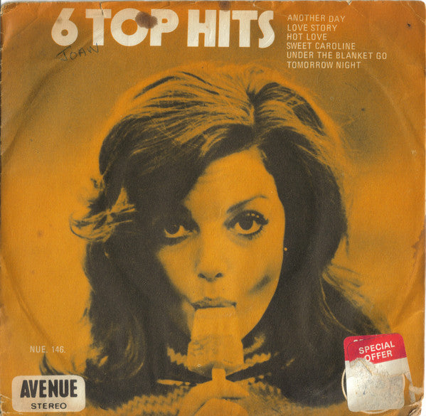 Alan Caddy Orchestra - Six Top Hits - Used Vinyl Record 7"