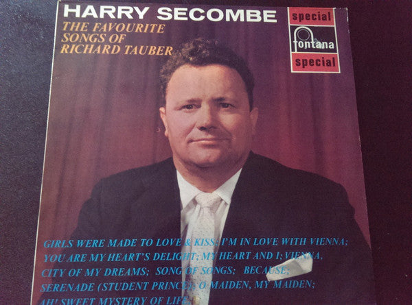 Harry Secombe - Favourite Songs Of Richard Tauber - Used Vinyl Record