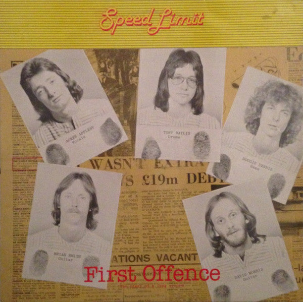 Speed Limit - First Offence - Used Vinyl Record