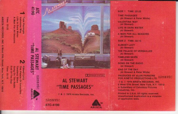 Al Stewart - Time Passages - Used Cassette