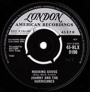 Johnny And The Hurri - Rocking Goose - Used Vinyl Record 7"