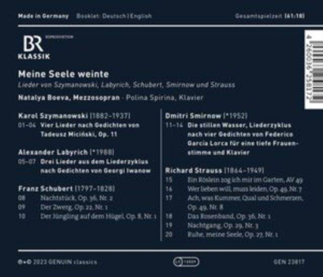 BOEVA/SPIRINA - MEINE SEELE WEINTE (MY SOUL WE - CD