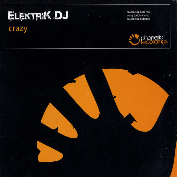 Elektrik DJ - Crazy - Used Vinyl Record 12"
