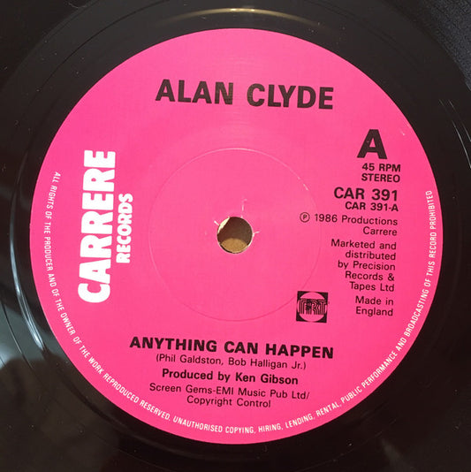 Alan Clyde - Anything Can Happen / I Wish It Was You - Used Vinyl Rec