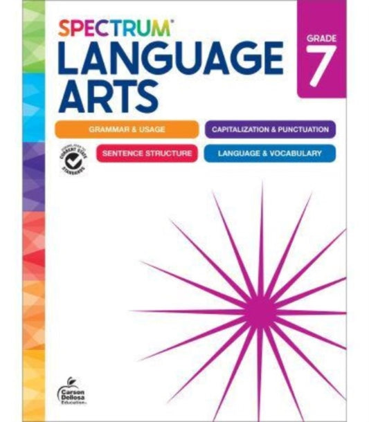 Spectrum - Language Arts Workbook Grade 7 - New Paperback
