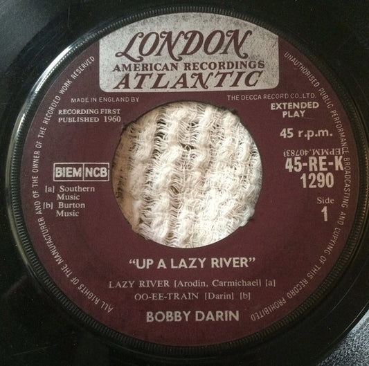 Bobby Darin - Up A Lazy River - Used Vinyl Record 7"