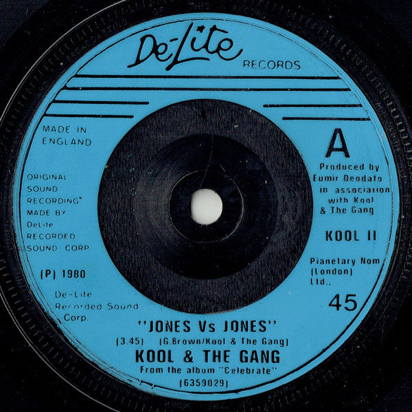 Kool & The Gang - Jones Vs Jones - Used Vinyl Record 7"