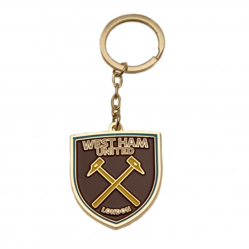West Ham United FC - Keyring - keyrings - Keyring - Approx 45mm x 40mm