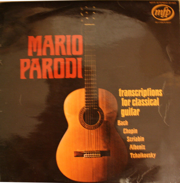 Mario Parodi - Transcriptions For Classical Guitar - Used Vinyl Recor