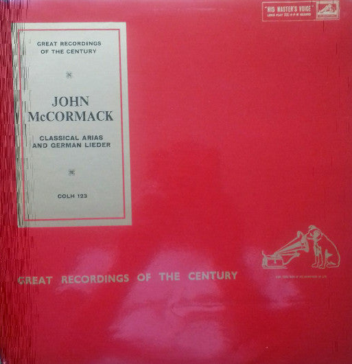 John McCormack - Classical Arias And German Lieder - Used Vinyl Reco