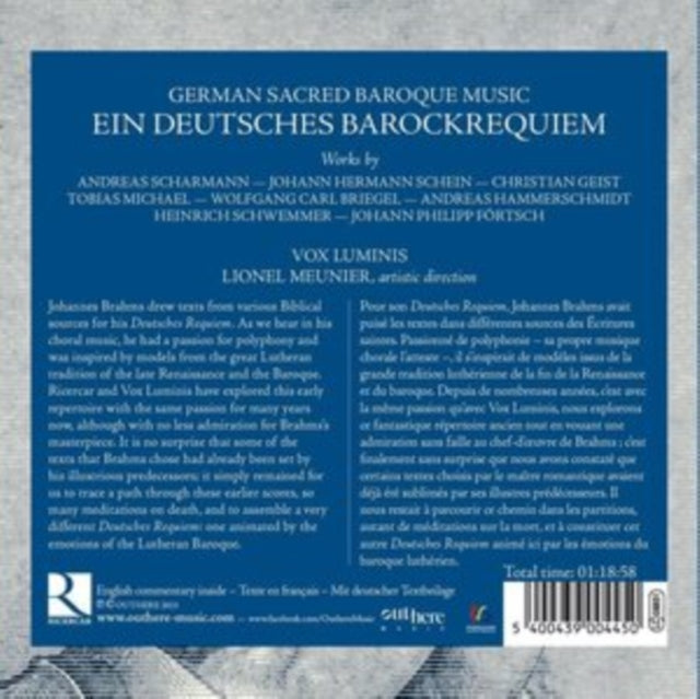 VOX LUMINIS; LIONEL - EIN DEUTSCHES BAROCKREQUIEM - CD
