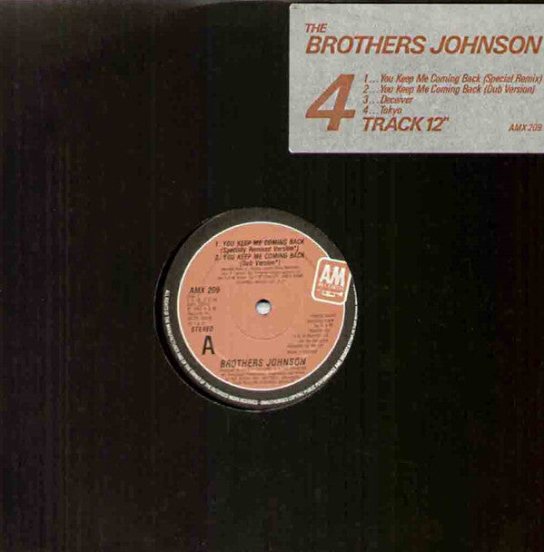 Brothers Johnson - You Keep Me Coming Back - Used Vinyl Record 12"