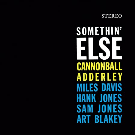 CANNONBALL ADDERLEY - SOMETHIN' ELSE - Vinyl Record 12" RECORD