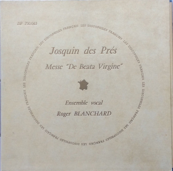 Josquin Des Pres - Messe ' de Beata Virgine' - Used Vinyl Record