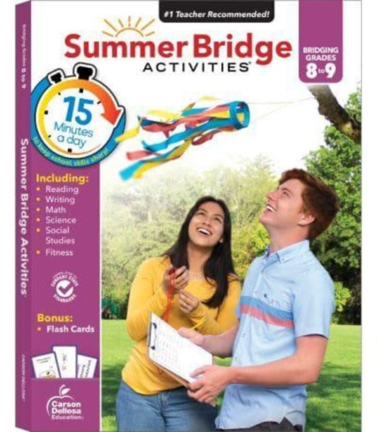 Summer Bridge Activi - Grades 8 to 9 - New Paperback