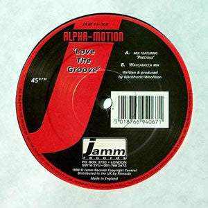 Alpha Motion - Love The Groove - Used Vinyl Record 12"