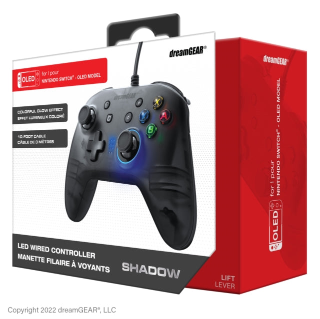 BIONIK - Dreamgear Shadow Wired Controller For Nintendo Switch - Oled