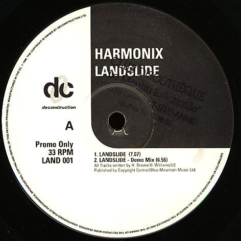 Harmonix - Landslide - Used Vinyl Record 12"