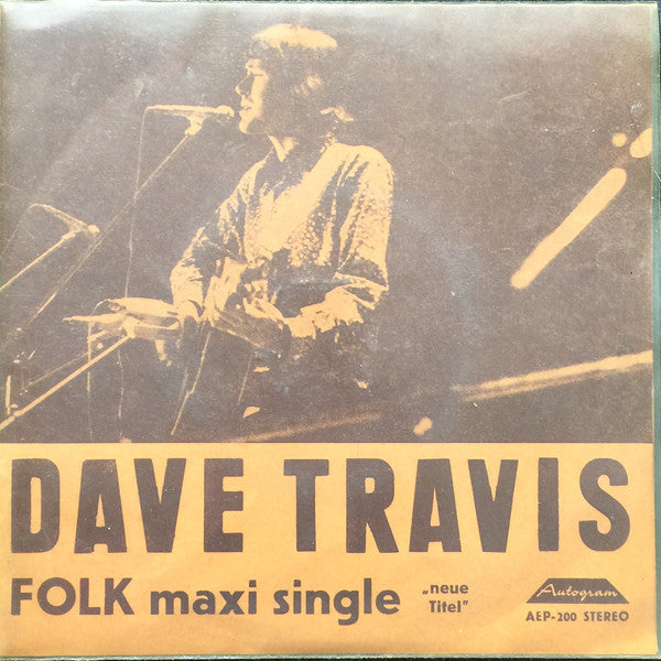 Dave Travis - FOLK Maxi Single - Used Vinyl Record 7"