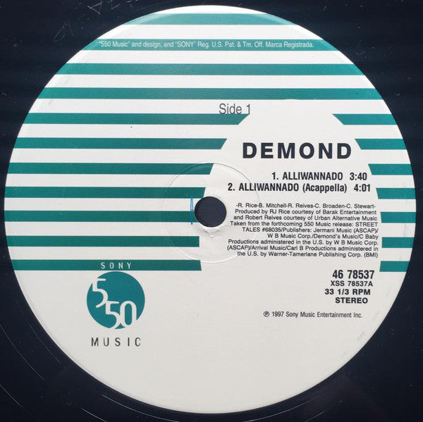 Demond - Alliwannado - Used Vinyl Record 12"