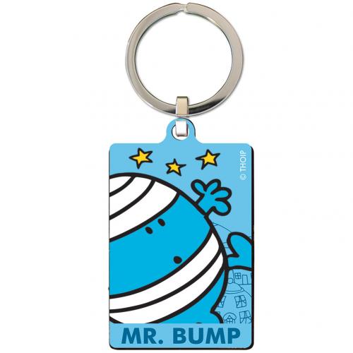 Mr Men & Little Miss - Mr Bump Metal K - keyrings - Approx 60mm x 40mm