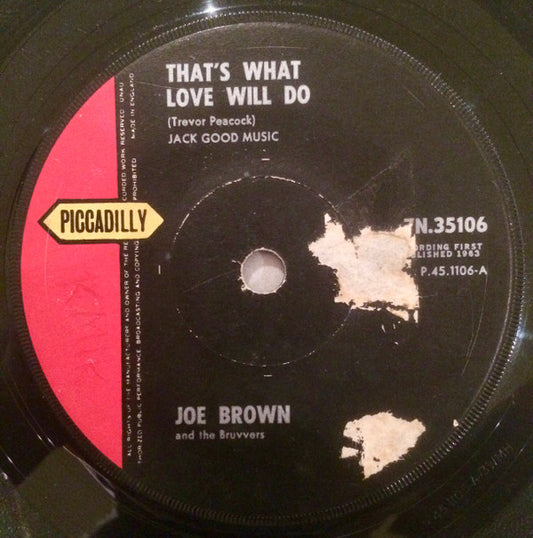 Joe Brown And The Br - That's What Love Will Do / Hava Nagila (The H