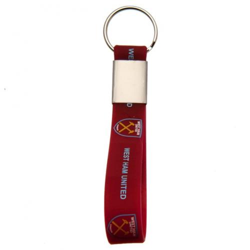 West Ham United FC - Silicone Keyri - keyrings - - Approx 10cm x 1.5cm