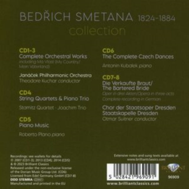 VARIOUS ARTISTS - BEDRICH SMETANA COLLECTION - CD
