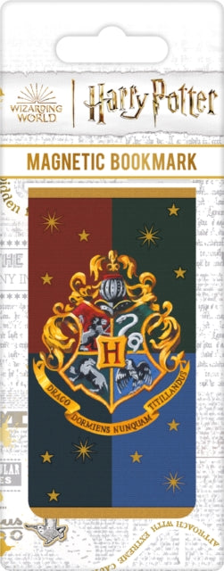 Harry Potter (Colourful Crest Hogwarts) Magnetic Bookmark - New Paperb