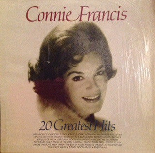 Connie Francis - 20 Greatest Hits - Used Vinyl Record
