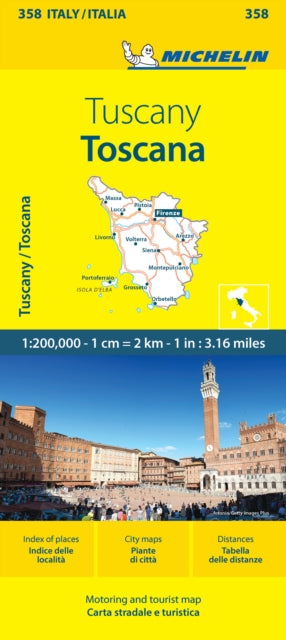 Michelin - Toscana -  Local Map 358 : Map - New Sheet map