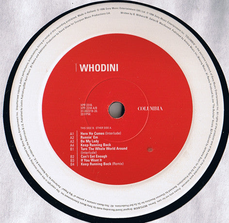 Whodini - Six (Album Sampler) - Used Vinyl Record 12"